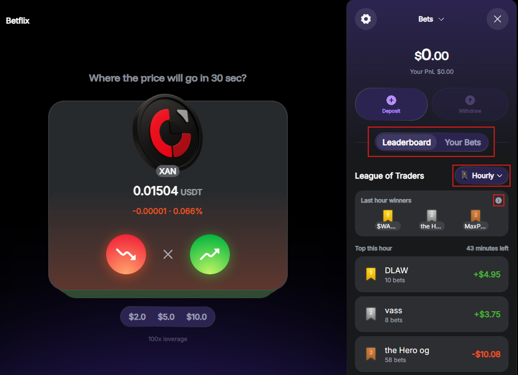 Check Betflix stats in Warden